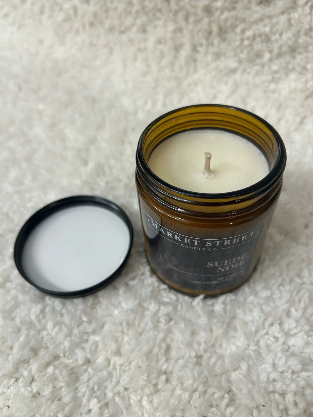 Market Street Candle Co. 8oz Soy Candle - Suede Noir